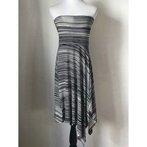 NWOT Ann Taylor Asymetrical Strapless Midi Dress M